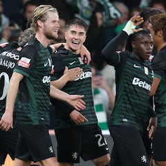 Doblete de Suárez y gol de Fresneda en el triunfo del Sporting ante el Estrela da Amadora