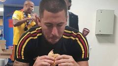 Hazard: "My post-match burger made me a legend in Belgium"