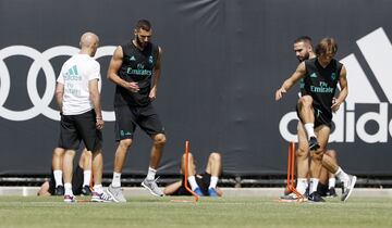 Benzema y Modric.