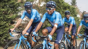 Valverde y Nairo: “No nos obsesiona el rojo”