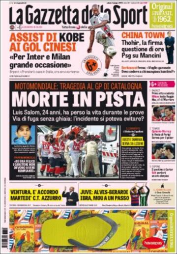 Portadas de la prensa mundial