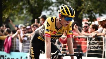 Jonas Vingegaard, en el Giro de Lombardía.