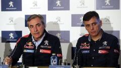 Carlos Sainz y su copiloto, Lucas Cruz.