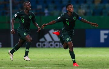 A defensive midfielder for Collins Edwin in his native Nigeria, he was a key member of the side that finished fourth in the last under-17 Africa Cup of Nations. The captain of the under-17s Super Eaglets, he scored his first international goals in a 4-2 v