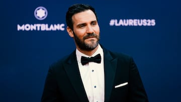 MADRID, SPAIN - APRIL 21: Saul Craviotto (R) attends the red carpet at the 2025 Laureus World Sport Awards at Palacio De Cibeles on April 21, 2025 in Madrid, Spain. (Photo by Alberto Gardin/Eurasia Sport Images/Getty Images)