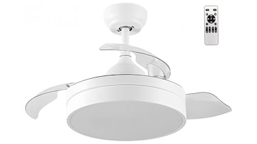 Este ventilador de techo con luz es silencioso y refrescante