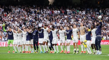 04/05/24 PARTIDO PRIMERA DIVISION 
REAL MADRID -  CADIZ
ALEGRIA CELEBRACION FIN PARTIDO 