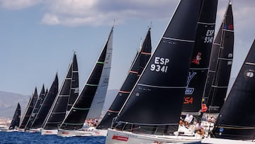 Imagen de una regata durante la Copa del Rey MAPFRE