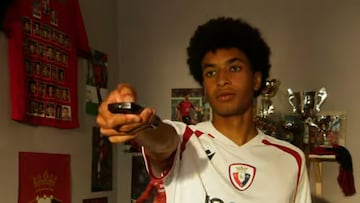 Imagen de la camiseta de la tercera equipación de Osasuna.