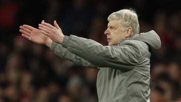 Arsene Wenger durante el partido contra el West Brom.