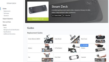 Valve enables Steam Deck repair guides and replacement parts via iFixit