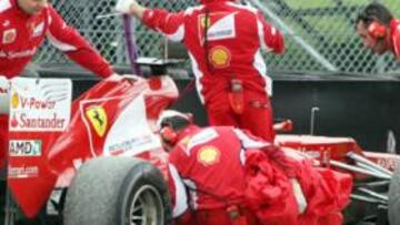 Alonso se queda a una décima de Vettel