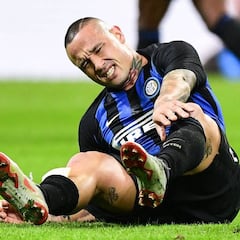 Nainggolan, baja en el Barça-Inter: sufre un esguince de tobillo
