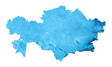 Con 2,724,900 kilómetros cuadrados, Kazajistán es el noveno país más extenso del planeta.