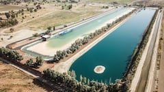 Recreaci&oacute;n del proyecto de la piscina de olas artificiales para el surf de Kelly Slater Surf Ranch Florida.