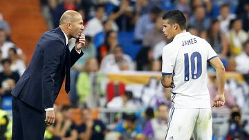 James envía mensaje directo a Zidane para sumar más minutos