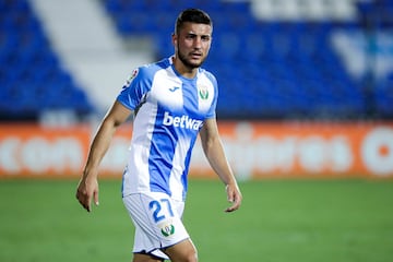 Óscar, en su etapa como jugador del Leganés. 