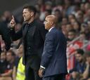 Simeone, al cuarto árbitro: "Tenés los huevos así de chicos..."