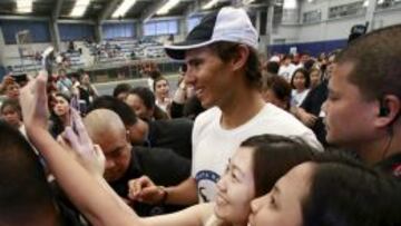 Rafa Nadal, aclamado en Manila.