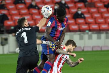 Unai Simón y Umtiti.