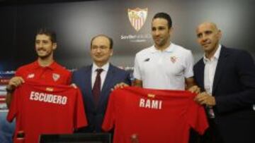 Escudero, Castro, Rami y Monchi.