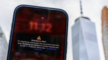 Un terremoto sacudió la costa este de Estados Unidos. Así fue el mensaje de alerta que se envió a los teléfonos de los residentes de NYC.