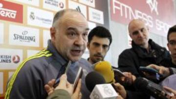 Pablo Laso ha atendido este miércoles a los medios de comunicación.