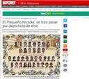 La prensa digital se hace eco de la exclusiva de AS sobre Nicolás