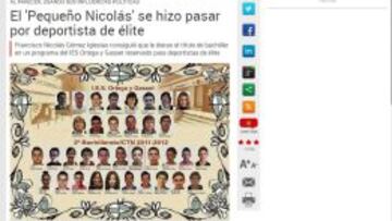 La prensa digital se hace eco de la exclusiva de AS sobre Nicol¨¢s