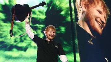 Imagen de Ed Sheeran durante uno de sus conciertos en Rusia.