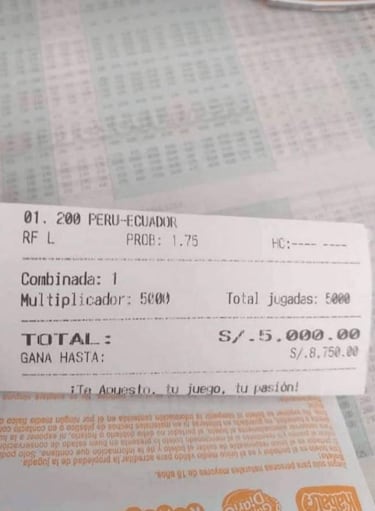 The 5,000 bet that didn't pay off
