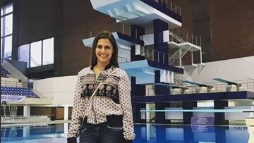 Adriana Jiménez, clavadista mexicana.