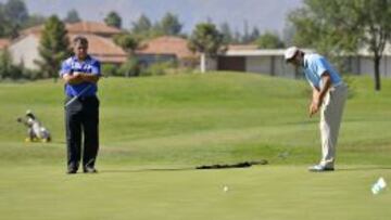 Claudio Borghi estuvo presente en el torneo de golf que se desarrolló el Buin.
