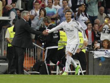 Ancelotti y Cristiano Ronaldo