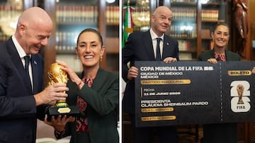 Sheinbaum y Gianni Infantino se reúnen para conversar del Mundial 2026: CDMX es sede inaugural