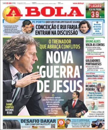 Portadas de la prensa mundial