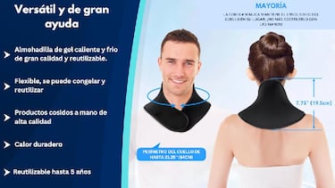 Adiós al dolor cervical con esta almohadilla de frío y calor recomendada por terapeutas y reutilizable hasta 5 años