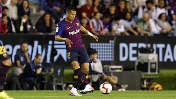 Jeison Murillo durante el partido entre Celta de Vigo y Barcelona.