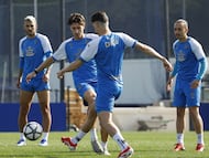 Entrenamiento Deportivo de La Coruña. mulattieri Stoichkov