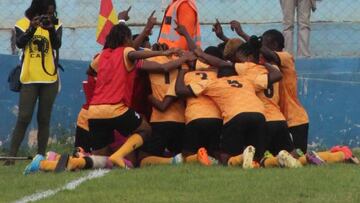 Jugadoras de la Selecci&oacute;n de Zambia.