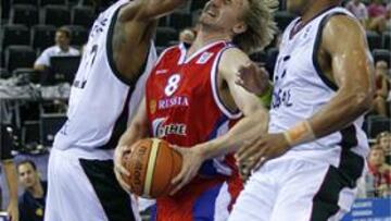 <b>VICTORIA RUSA.</b> Los portugueses, uno de los equipos sorpresa del campeonato, no pudieron hacer nada para evitar la derrota.