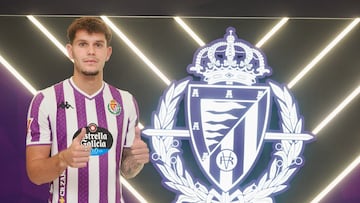 Valladolid. 18/7/2025. El Real Valladolid presenta al lateral Álvaro Pérez “Trilli”. Photogenic/Miguel Ángel Santos