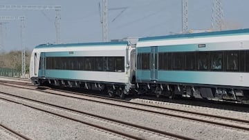 TIXKOKOB, YUCAT?N, 25MARZO2024.- La ma?ana de este lunes un vag車n del Tren Maya se sali車 de las v赤as mientras hacia una maniobra en la estaci車n de Tixkokob. La unidad iba sin pasajeros, no se reportaron lesionados, ni da?os materiales considerables. FOTO: ESPECIAL/CUARTOSCURO.COM