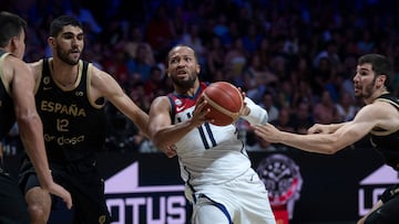 US' Jalen Brunson during the international friendly basketball match between Spain and US at Martin Carpena sports hall in Malaga