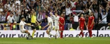 Cristiano Ronaldo celebra el 3-1.