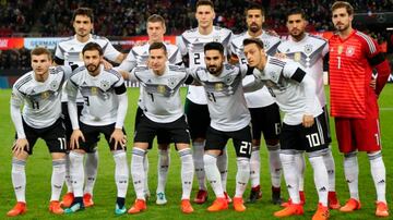 Los jugadores de la Selección de Alemania se toman la foto oficial previo a un partido