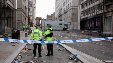 Policías en Liverpool