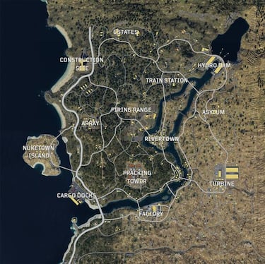 Así es el mapa completo del Battle Royale de Call of Duty Black Ops 4
