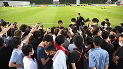 Moriyasu ha comparecido en el entrenamiento de Japón.