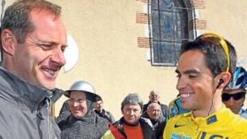 <b>SIN RENCOR. </b>Prudhomme quiere ver otra vez en el Tour a Contador.
